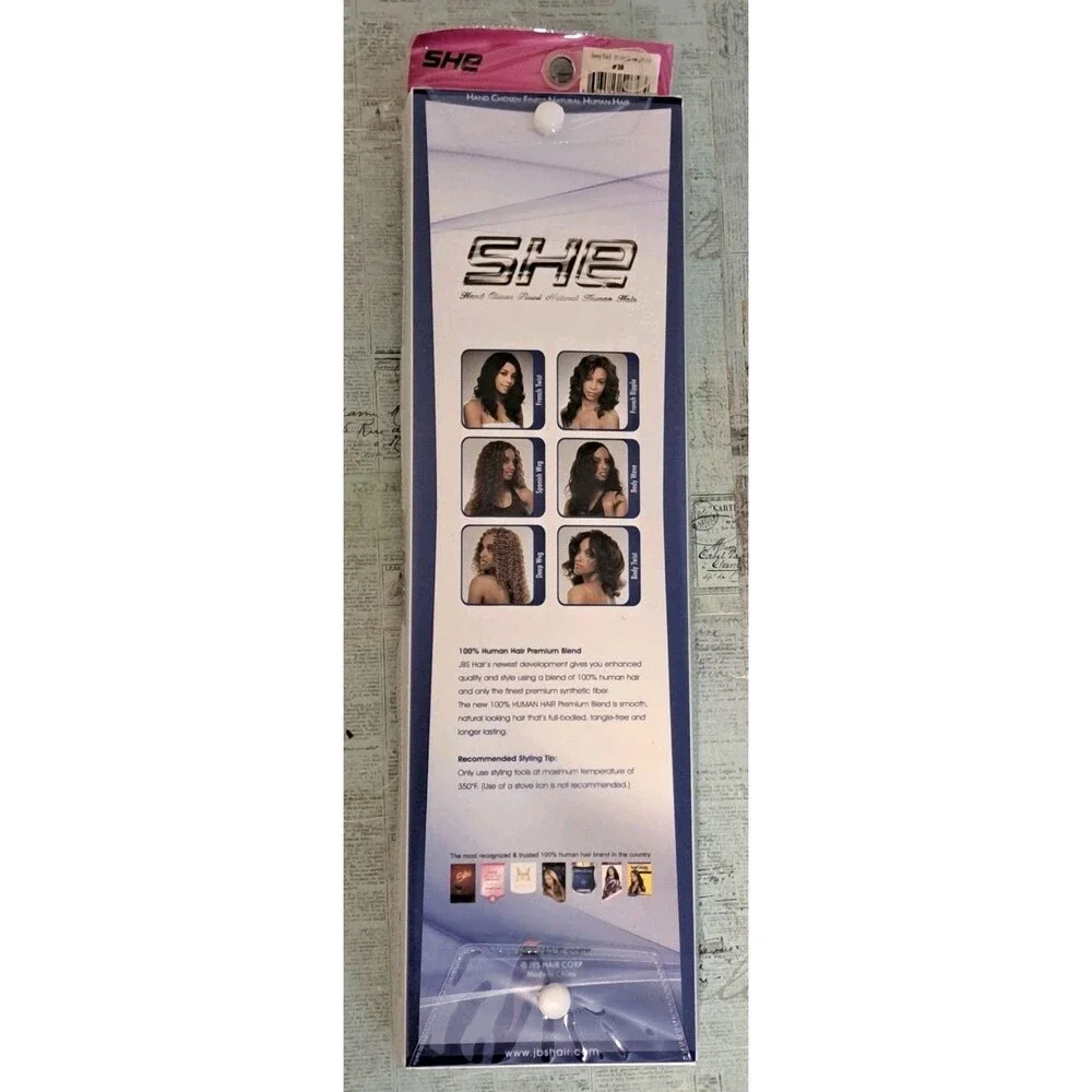 SHE Brazilian Human Hair Jerry Curl #30 3 Bundle Top Closure New In Package